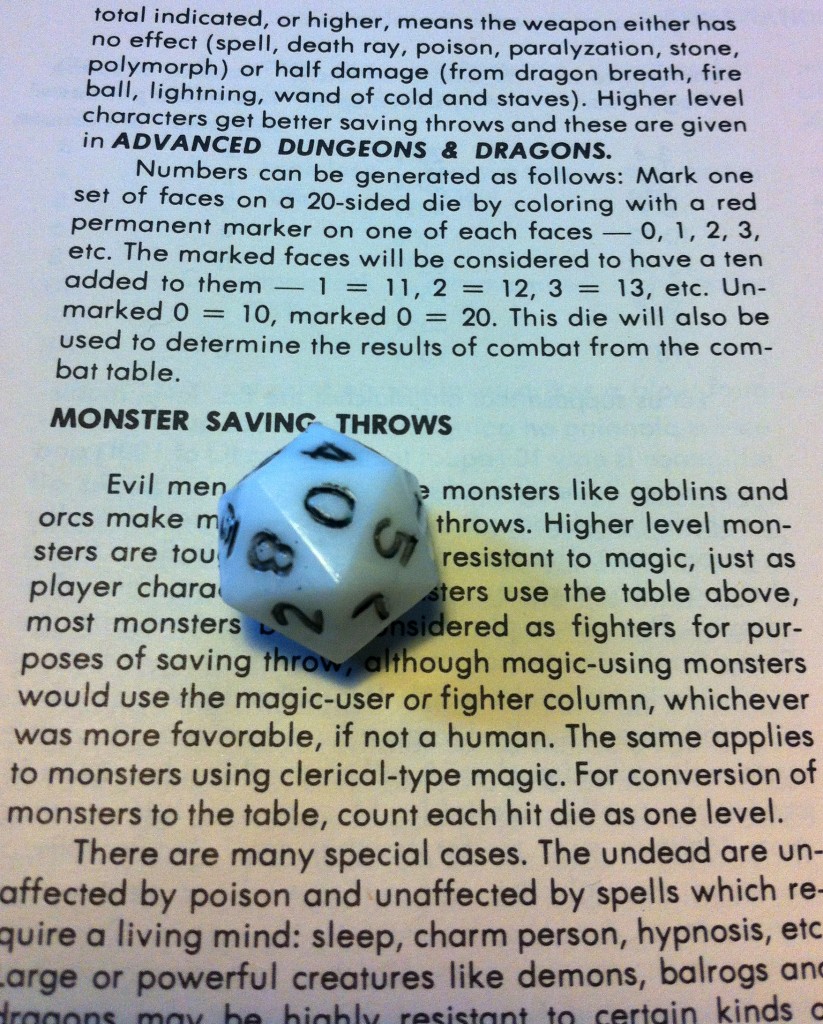 The previous owner didn't follow the instructions for the special d10 (no true d20!)